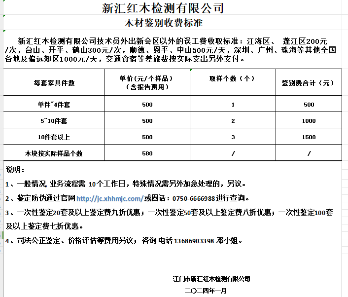 材质价格表